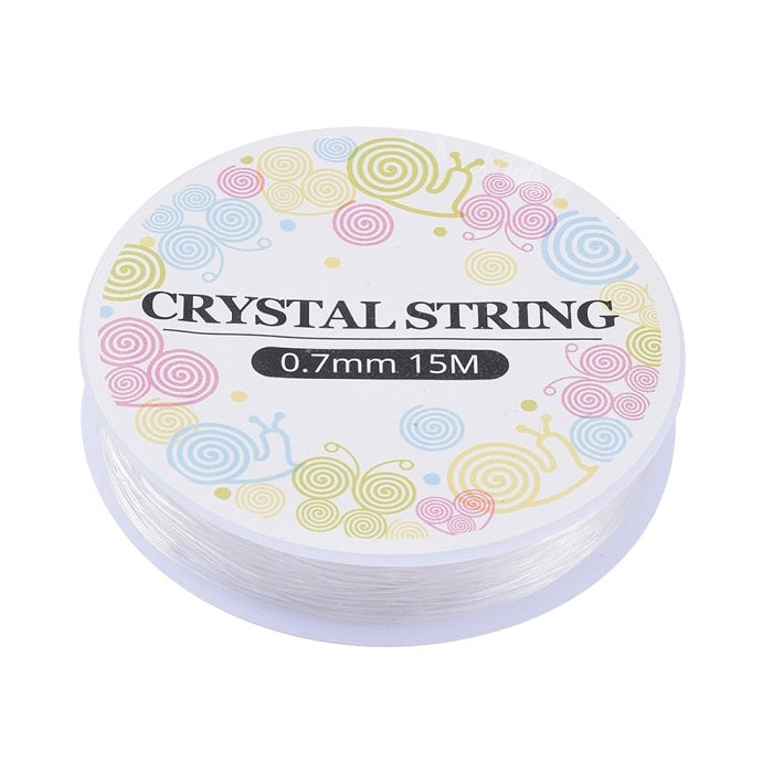 Crystal Elastic ~ 0.7mm Clear Stretch Cord ~ 15m-spool
