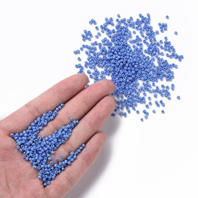 2mm Seed Beads ~ 20g ~ Opaque Cornflower Blue