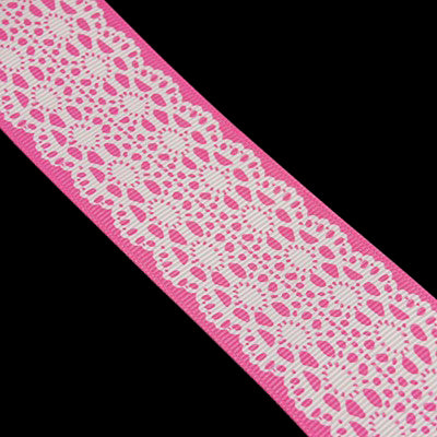 1 Metre of Lace Pattern Printed Grosgrain Ribbon ~ 10mm  ~ Choose Colour Before Adding to Basket