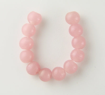 150 x Round Glass Beads ~ 4mm ~ Pink