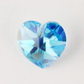 Swarovski Crystal Heart ~ 10mm ~ Aqua AB