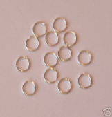 50 x Silver Plate CLOSED Jump Rings ~ 8mm