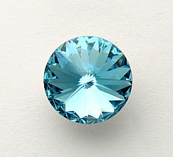Swarovski Crystal Round Rivoli Stone ~ 11mm ~ Aquamarine