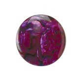 Purple-Red Abalone Shell Cabochon ~ 6mm Round