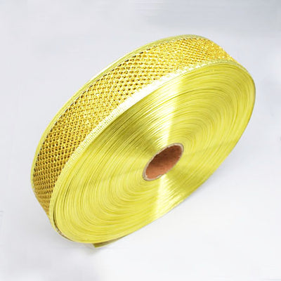 Mesh Ribbon ~ Gold ~ 38mm ~ 1 Metre