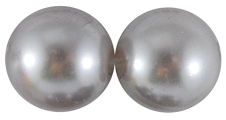 2 x Chunky Acrylic Round Pearls ~ 26mm ~ Silver