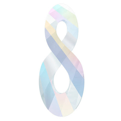 Swarovski Infinity Pendant ~ 18mm ~ Crystal AB