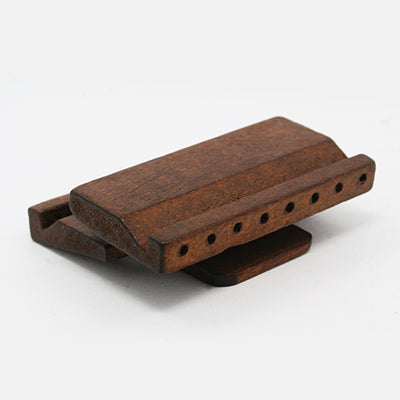 Multi-Strand Wood Clasp ~ Coconut Brown ~ 58x47x12mm