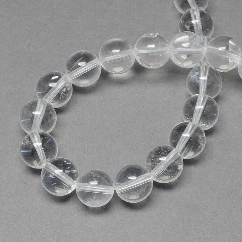 1 Strand x Natural Clear Crystal Beads ~ 8mm ~ about 53  pcs-strand