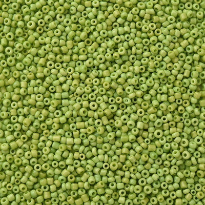 2mm Seed Beads ~ 20g ~ Opaque Spring Green