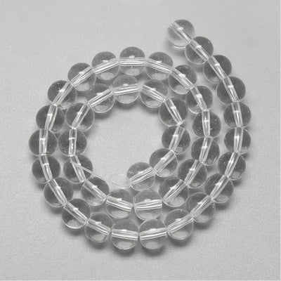 6mm Round Plain Glass Beads ~ Crystal Clear ~ approx. 50 beads ~ BUY ONE GET ONE FREE