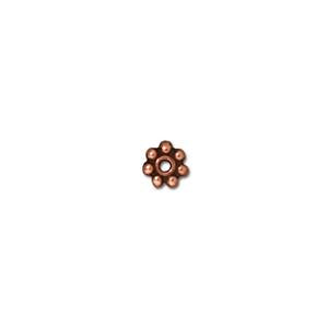 TierraCast Beaded Heishi 4mm ~ Antique Copper