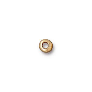 TierraCast 5mm Nugget with 2mm Inner Dimension ~ Bright Gold