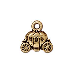 TierraCast Carriage Charm ~ Antique Gold