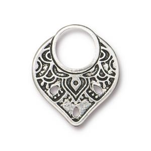 TierraCast Temple Ring Link ~ Antique Silver
