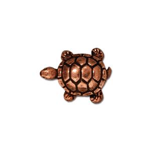 TierraCast Turtle Bead  ~ Antique Copper