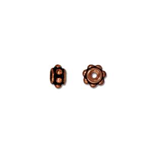 TierraCast 5mm Beaded Bead ~ Antique Copper