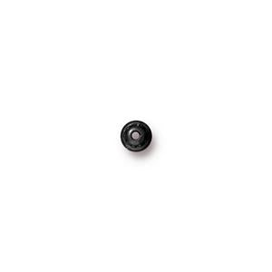 10 x TierraCast 4mm Beaded Bead Caps ~ Black