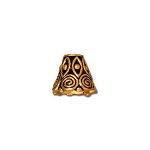 TierraCast Spiral Cone ~ Antique Gold