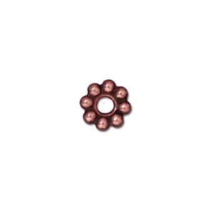 TierraCast 8mm Beaded Large Hole Bead ~ Antique Copper