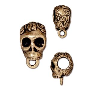 TierraCast Skull Bail ~ Large ~ Antique Gold