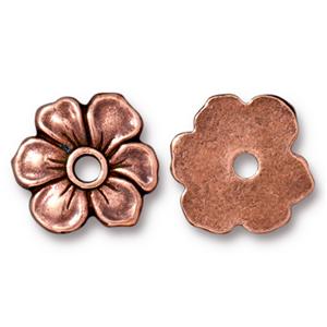 TierraCast Rivetable Apple Blossom Bead ~ Antique Copper