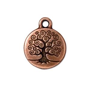 TierraCast Small Tree of Life Charm ~ Antique Copper