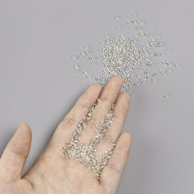 2mm Seed Beads ~ 20g ~ Silver Lined Crystal