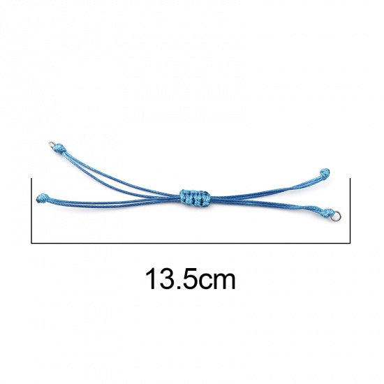 Adjustable Sliding Knot Cord for Making a Bracelet ~ Light Blue