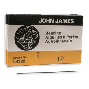 1 x John James Beading Needle ~ Size 