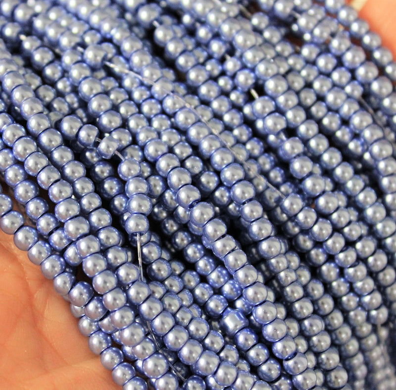 Glass Pearls ~ 4mm ~ approx. 200 beads / strand ~ Alexandrite