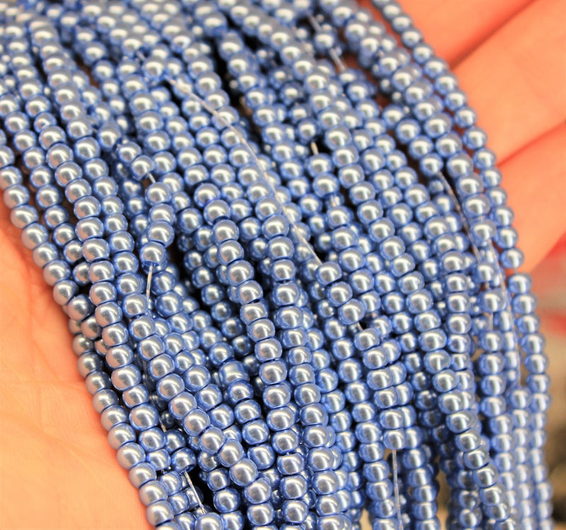 Glass Pearls ~ 4mm ~ approx. 200 beads / strand ~ Alexandrite