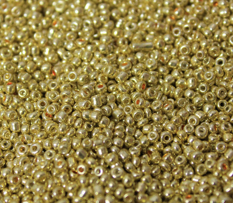 3mm Gold Plated Seed Beads ~ 20g