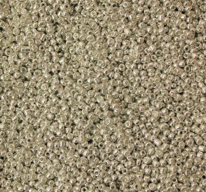 2mm Silver Plated Seed Beads ~ 20g