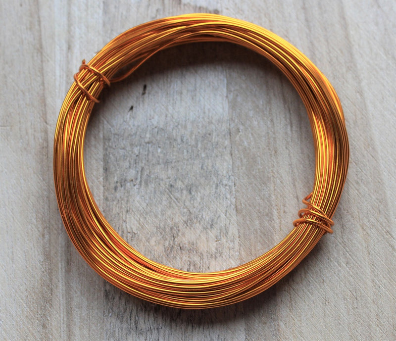 1mm Aluminium Craft Wire ~ 10 Metres ~ Dark Goldenrod Colour