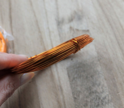 1mm Aluminium Craft Wire ~ 10 Metres ~ Dark Goldenrod Colour
