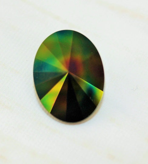 1 x Swarovski Oval Rivoli Fancy Stone ~ 18x13.5mm ~Crystal Rainbow Dark