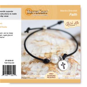 TierraCast Mantra Bracelet Quick Kit ~ Faith Bracelet