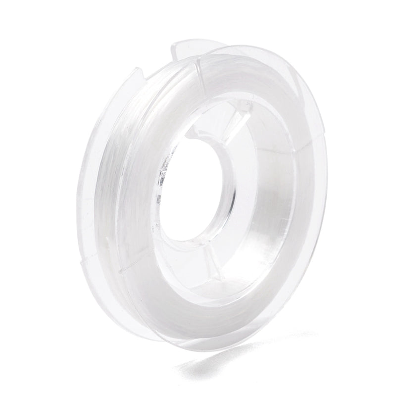 The Bead Store0.8mm Strong and Stretchy Beading Elastic Cord White approx. 10m