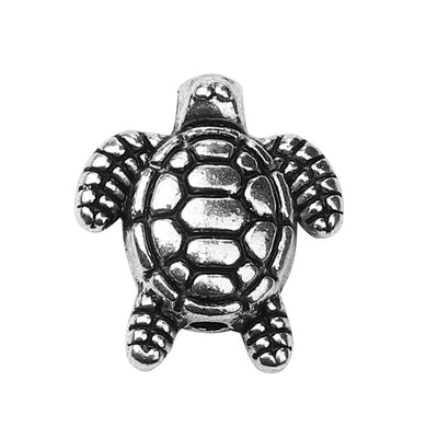 The Bead Store 13mm Antique Silver Tortoise Beads Pack of 4