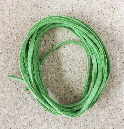 The Bead Store 3mm Green Microfibre Suede Cord ~ Pre-Cut 2m