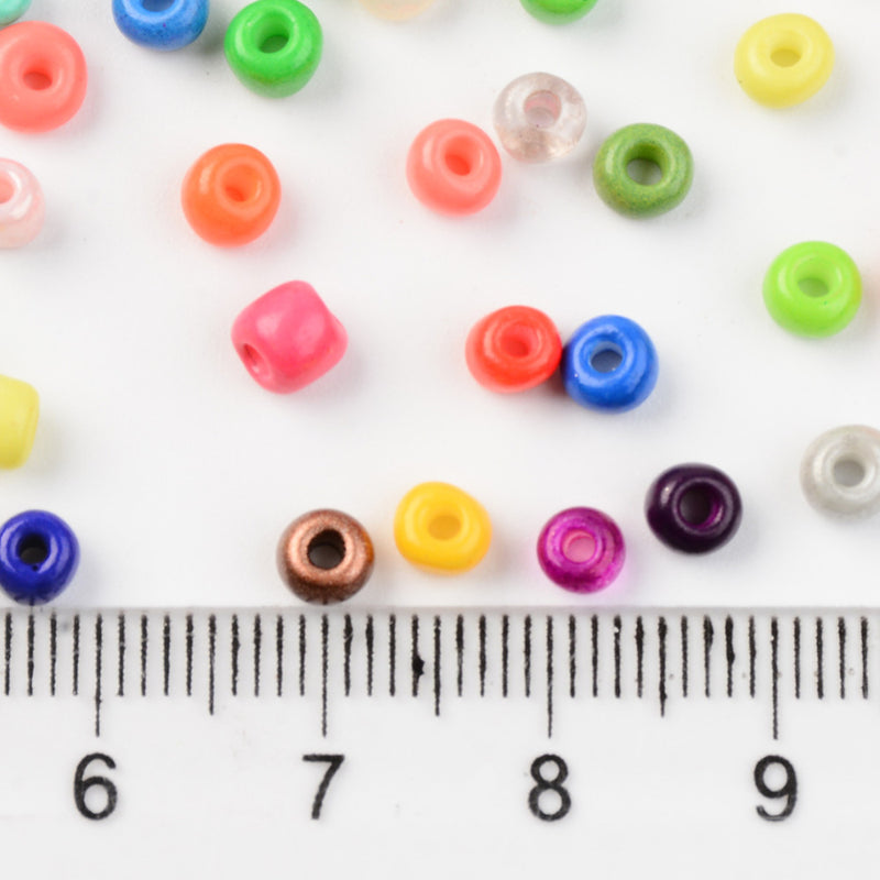 The Bead Store 3mm Seed Beads ~ 20g ~ Mixed Colours