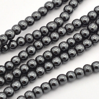 The Bead Store 4mm Non-Magnetic Hematite Beads ~ approx. 100 beads