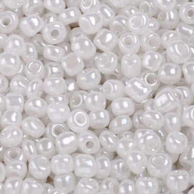 The Bead Store 4mm Seed Beads ~ 20g ~ Ceylon White