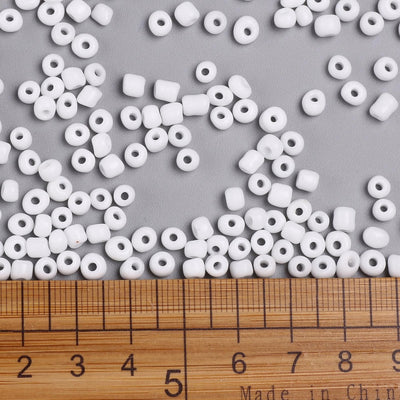 The Bead Store 4mm Seed Beads 20g White