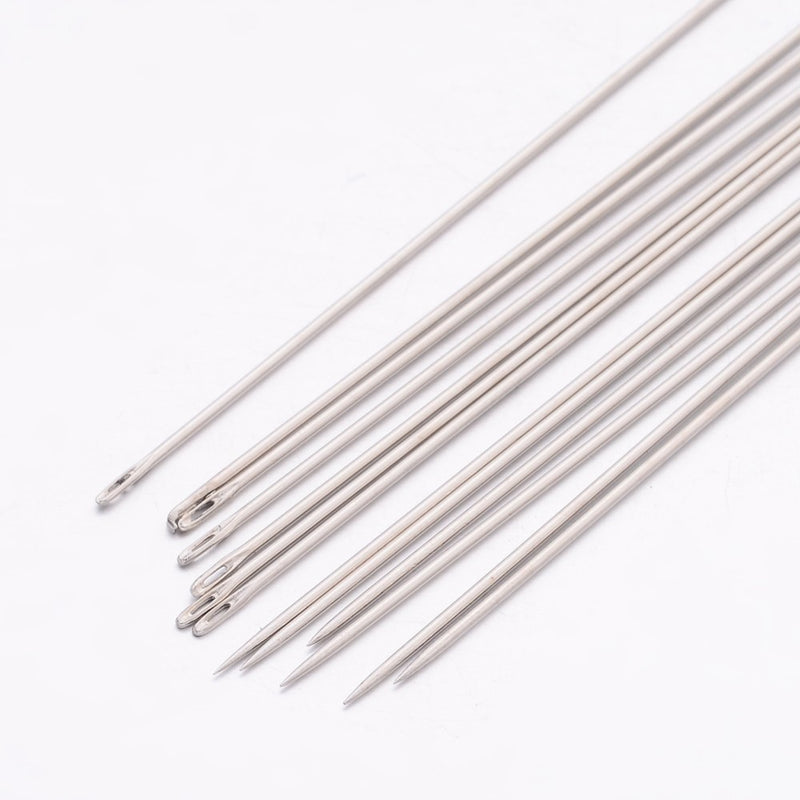The Bead Store 75x0.7mm Steel Beading Needles Pack of 4
