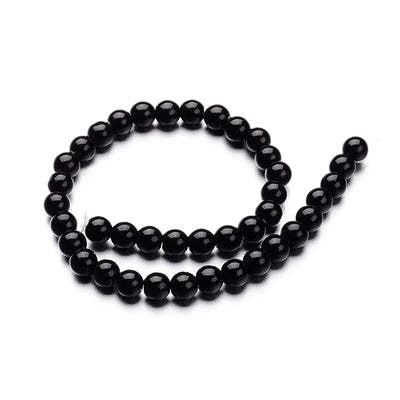 The Bead Store Black 4mm Glass Beads 80pcs/strand, 11" ~ Buy One Get One FREE