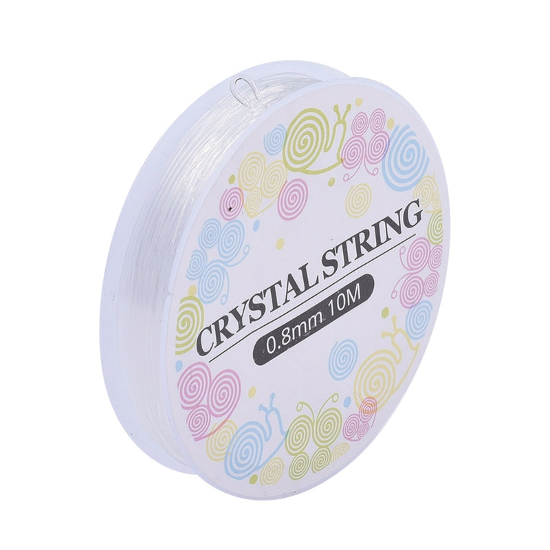 The Bead Store Crystal Elastic 0.8mm Clear Stretch Cord 10m/spool