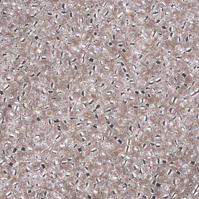The Bead Store MGB Matsuno Seed Beads Size 15/0 Silver Lined Pale Pink