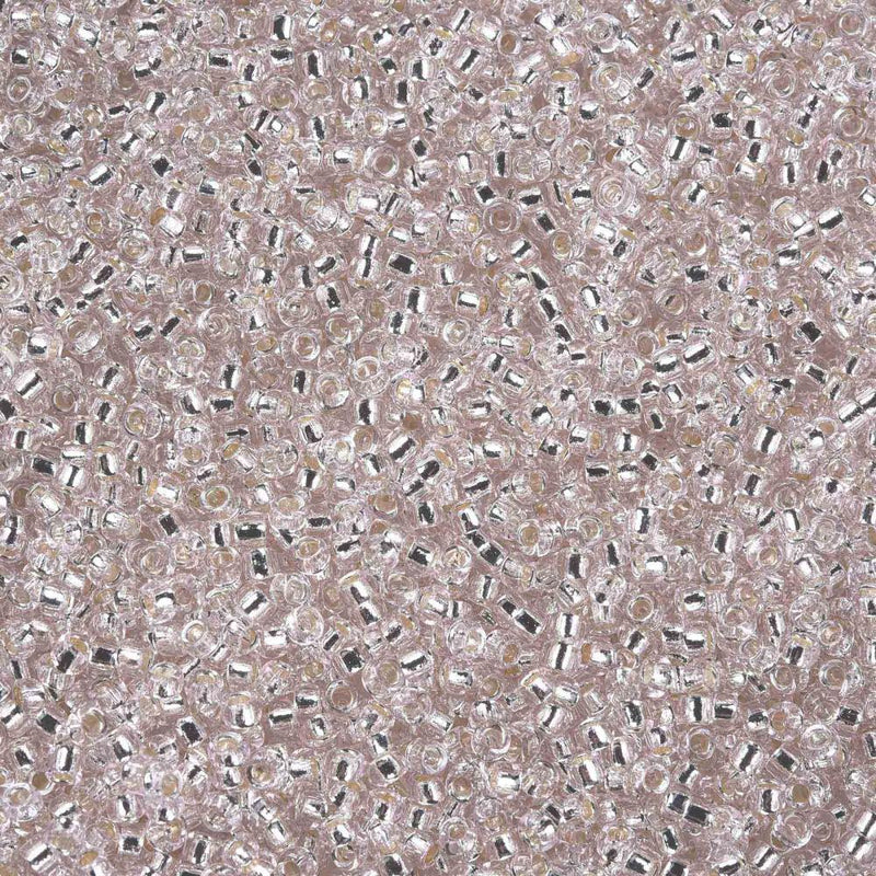 The Bead Store MGB Matsuno Seed Beads Size 15/0 Silver Lined Pale Pink